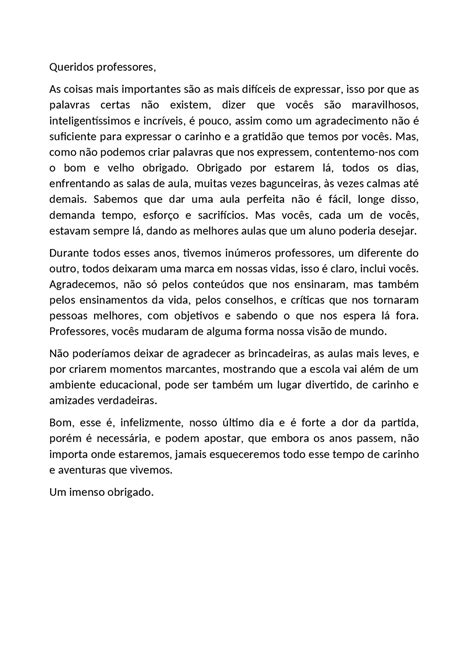 Carta De Despedida 1