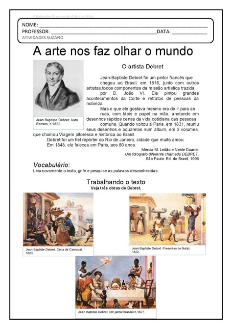 Atividades De Arte 1 Ano Ensino Medio - Atividade De Arte 1 Ano Ensino Medio - NAZAEDU