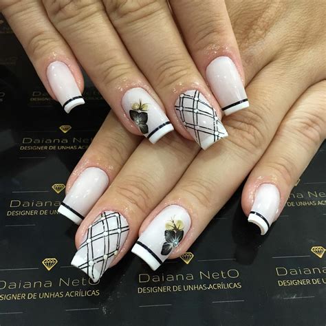 Unhas Decoradas Em Branco - Unhas Decoradas de Branco: 68 Maravilhosas Ideias de Unhas
