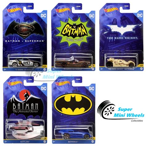 Hot Wheels Batman Theme Batmobiles A Case Cars Set Hdg A Picclick Uk