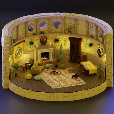 ArtStation - Hufflepuff's common room