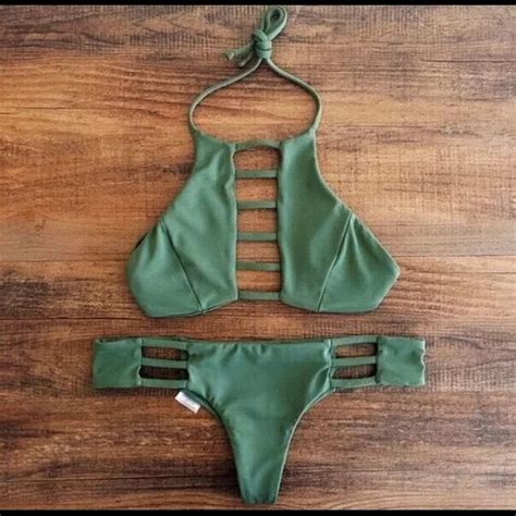 Swim Sw 181 Green Bikini Set Poshmark