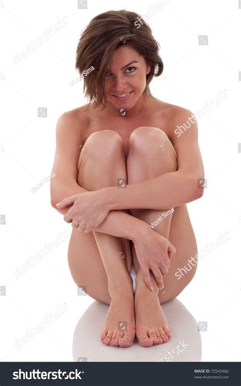 Naked Woman Sitting Embracing Her Legs Stock Photo Shutterstock