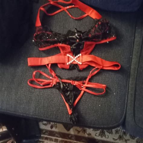 Spicy Lingerie Intimates Sleepwear One Piece Red An Black Lingerie Poshmark