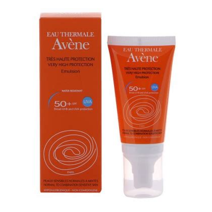 Эмульсия для лица Avene Солнцезащитная SPF 50+ - «отлично справляется с ...