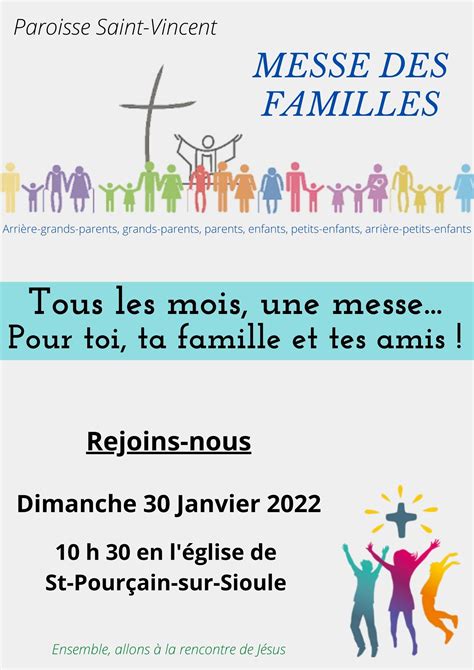 Messe Des Familles Dimanche Janvier Paroisse Saint Vincent