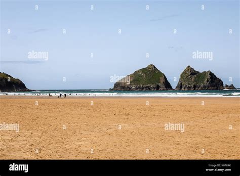 Holywell Bay Beach Cornwall England Uk Stock Photo Alamy