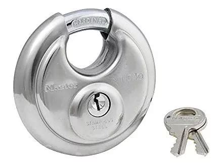 Candado Redondo Master Lock 40kadpf Con Arco Blindado Acero Cuotas