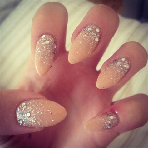 Nude Fade Out Gel Nails With Tips Nails Gel Nail Tips Gel Nails