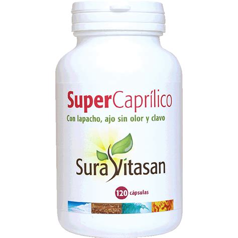 Súper Caprílico 120 cápsulas Sura Vitasan Naturclic