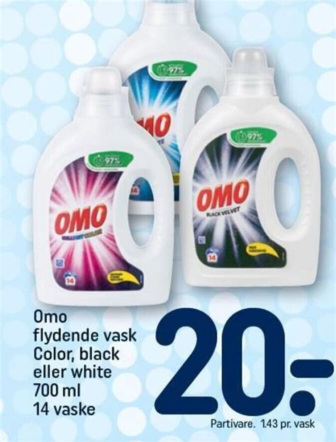 Omo Flydende Vask Color Black Eller White Ml Vaske Tilbud Hos