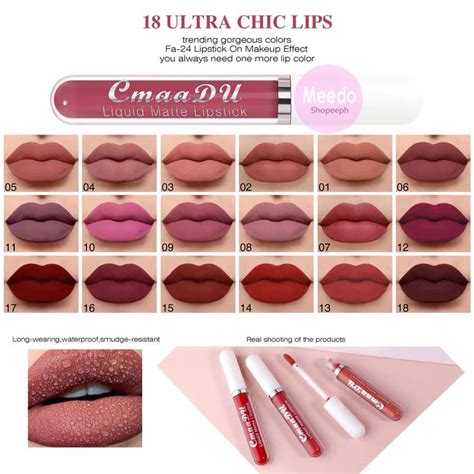 Cmaadu Colors Nude Matte Velvet Lip Gloss Delicate Smooth Waterproof Non Stick Cup Lip