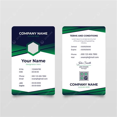 creative id card template design  office employee template