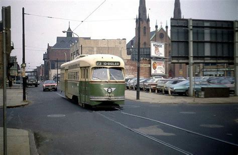 Septa Pcc Trolley On Rt23 Phila1970s Street Cars Philly Locomotive