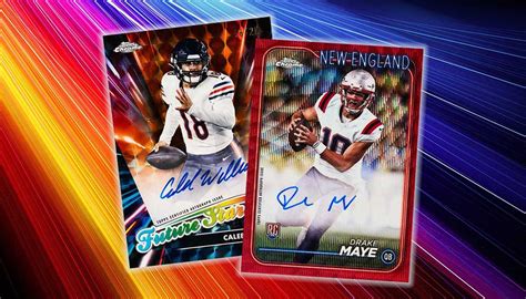 Topps Chrome Football Checklist Team Set Lists Box Info