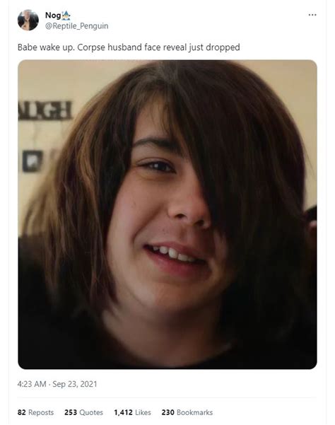 Corpse Husband Face Reveal How Does Corpse Face Look Like Crossover 99
