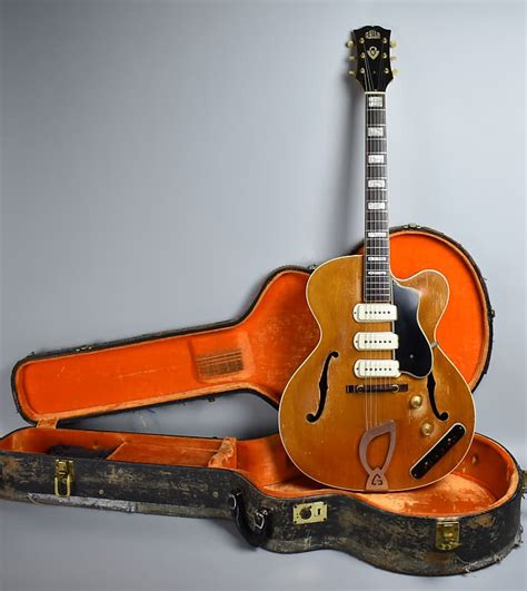 1954 Guild X 375 Stratford Original Rare Blonde Finish Reverb