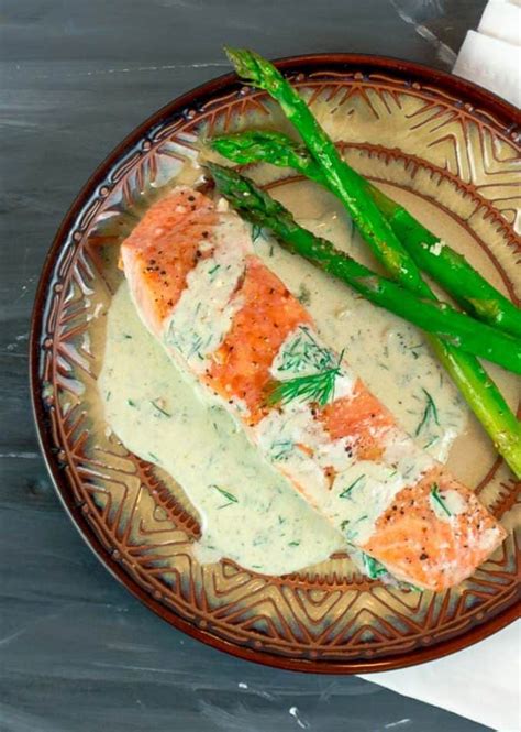 Easy Pan Seared Salmon With Creamy Dill Sauce SAVOR With Jennifer