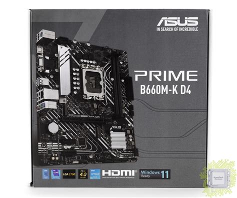 Обзор материнской платы ASUS Prime B660M-K D4 GreenTech_Reviews