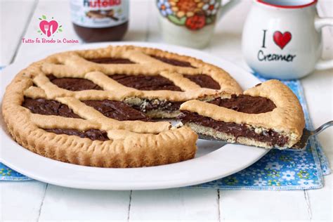 Crostata Alla Nutella Cremosa Tutto Fa Brodo In Cucina