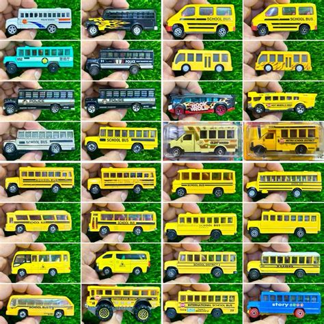 Tomica Hot Wheels Majorette Matchbox Corgi Siku Realtoy Welly Johnny Lightning School Bus Police