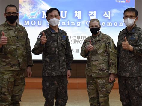 Rokaf Usaf 51st Msg Sign Mou To Enhance Osan Air Base Security