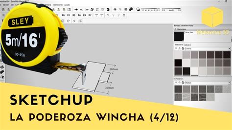 Tutorial Sketchup Herramienta Medir Y Puntos Referenciales