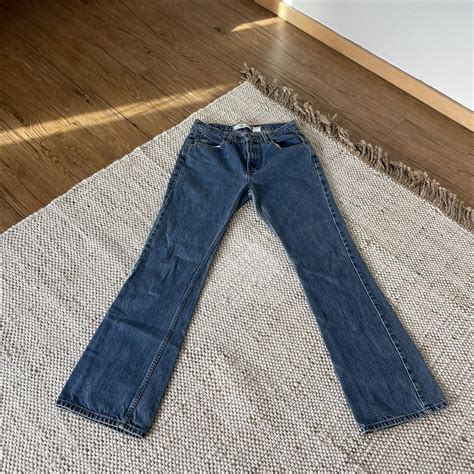 Y2k Early 2000s Vintage Gap Flare Jeans Blue Wash Depop