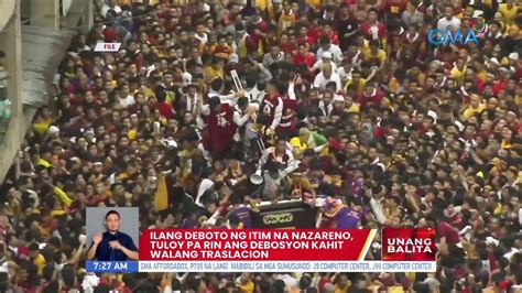 Ilang Deboto Ng Itim Na Nazareno Tuloy Pa Rin Ang Debosyon Kahit