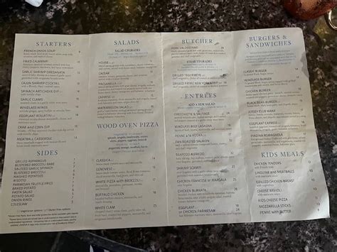 Menu at The Windlass restaurant, Hopatcong