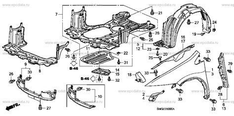 B 50 Front Fenders For 2010 Honda Civic Imt Transmission Genuine