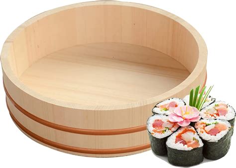 Amazon Co Jp Wooden Sushi Rice Bowl For Restaurant Home Kitchen