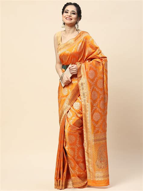 Meena bazaar ethnic motifs sarees - Buy Meena bazaar ethnic motifs ...