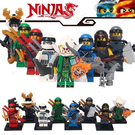 8pcsset Ninjago Cartoon Samurai X Lloyd Jay Zane Kai Cole Harumi Mini