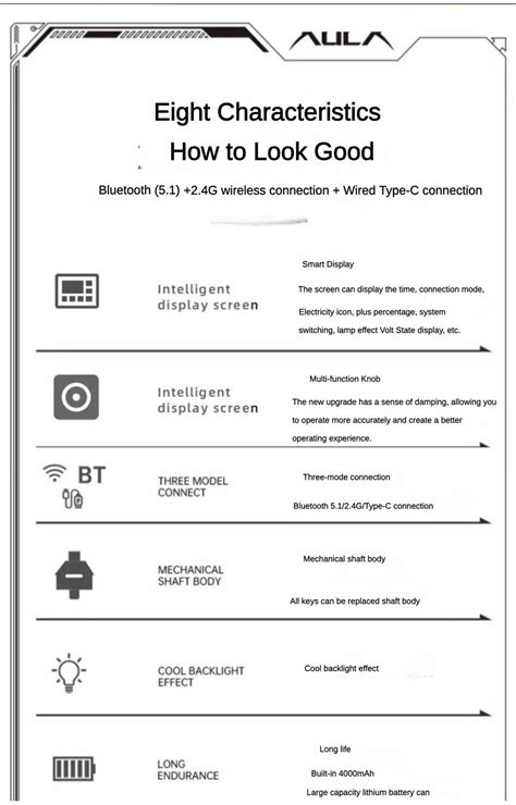 Aula F Pro V Three Mode G Wireless Bluetooth Wireless Customized Hot Swap Mechanical