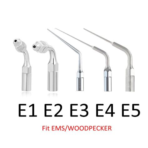 5pc Dental Scaler Tips For Ems Dte Woodpecker Handpiece Ultrasonic