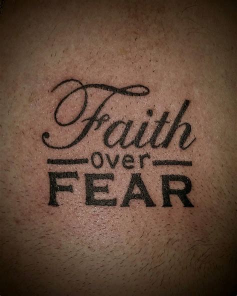 Details More Than 76 Faith Over Fear Tattoo Small Best In Cdgdbentre