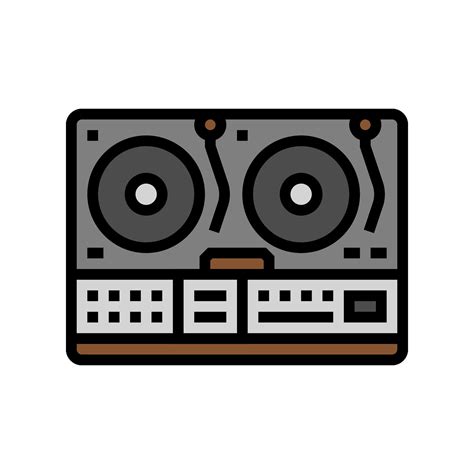 retro dj turntable retro music color icon vector illustration 26820000 ...