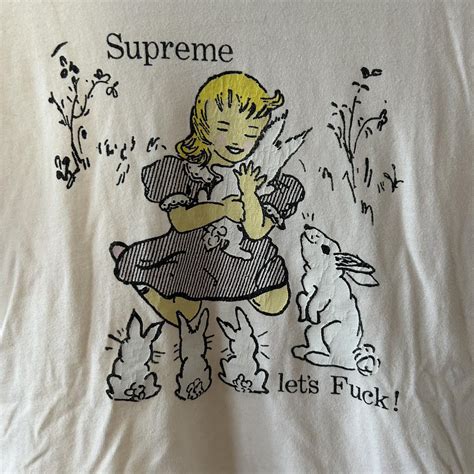 Supreme Lets Fuck Tee Size Medium Great Condition Depop