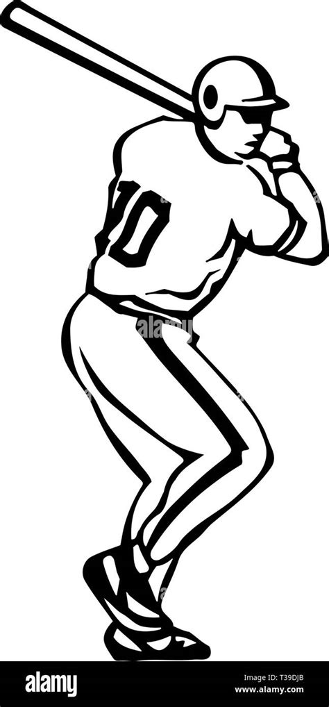 Baseball Batter Illustration Stock Vector Image And Art Alamy