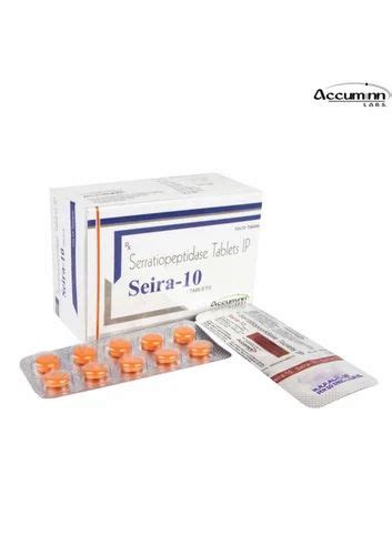 Serratiopeptidase 10mg Tablets at ₹ 1000/box | Seratiopeptidase in ...