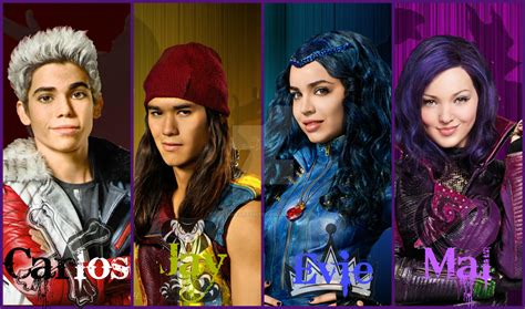 Disney Descendants Carlos Jay Evie And Mal By Kariahearts56789 On