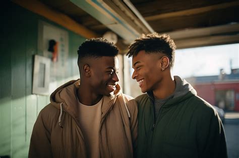 Couple Gay Plan Moyen Posant Image G N R E Base Dia