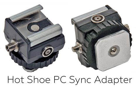 Pc Hot Shoe Sync Adapter With Text Gutierrez Photography