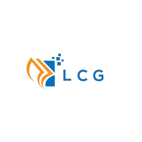 LCG credit repair accounting logo design on white background. LCG