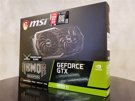 Msi Geforce Gtx 1660 Ti Armor Oc 6gb Gddr6 Graphics Card Review