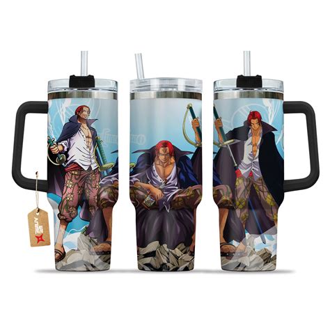 Shanks One Piece Anime Custom Stanley Quencher 40oz Stainless Steel