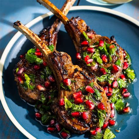 Pomegranate Glazed Grilled Lamb Chops America S Test Kitchen Recipe