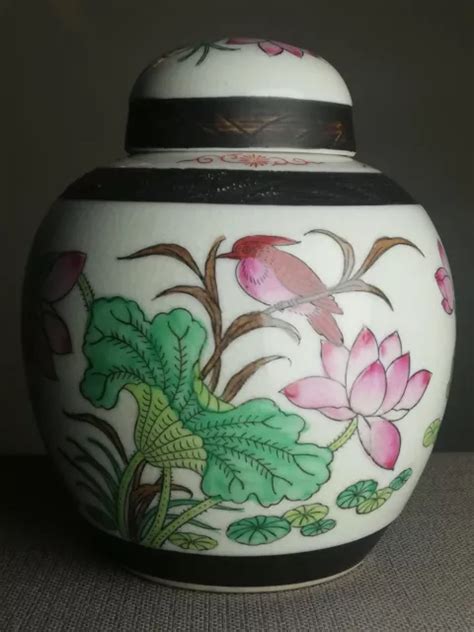 Pot Gingembre Ancien En Porcelaine De Chine Sign Eur Picclick Fr