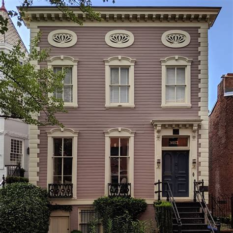 federal architecture symmetrical design  decorative windows